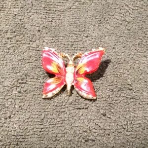 Vintage 1960s Enamel Butterfly Pin